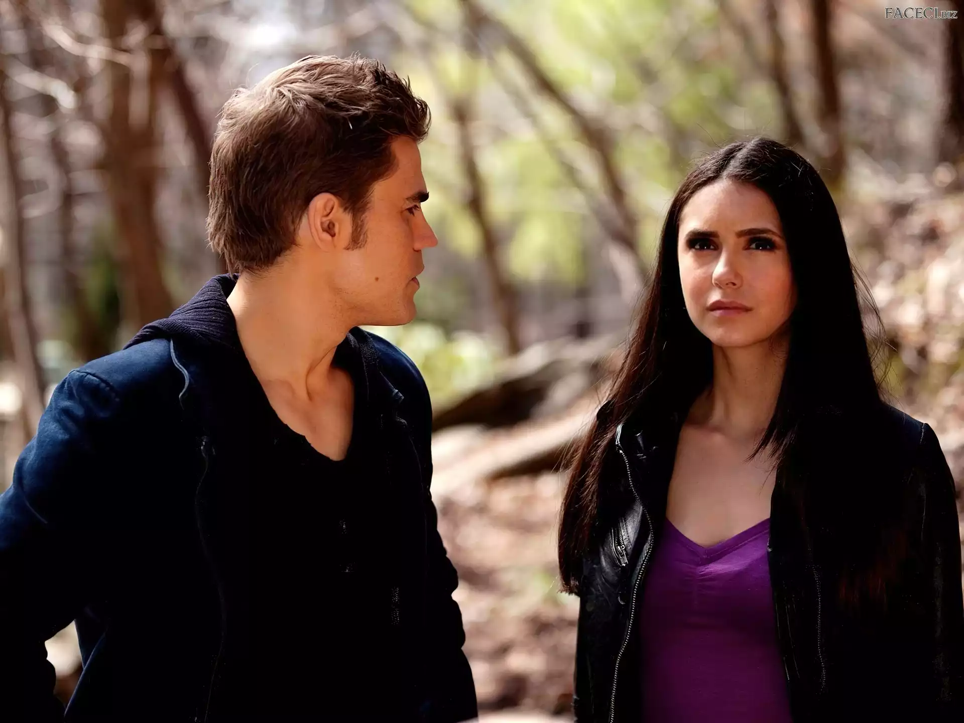 Vampire Diaries, Paul Wesley, Pamiętniki wampirów, Nina Dobrev